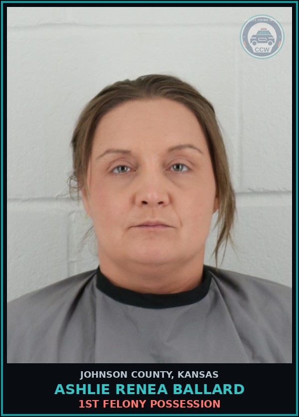 Booking mugshot of ASHLIE RENEA BALLARD in Johnson County