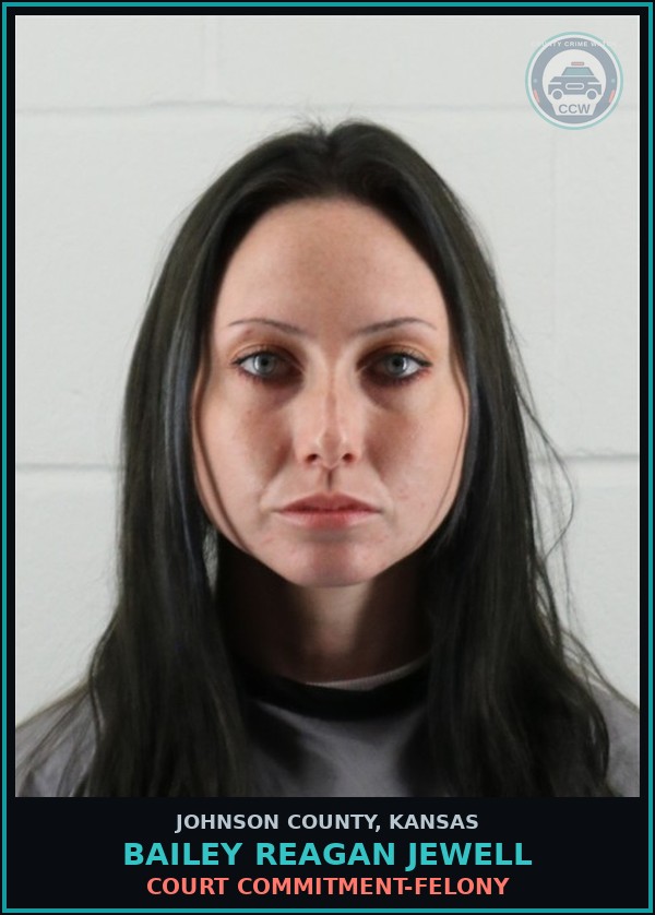Booking mugshot of BAILEY REAGAN JEWELL in Johnson County
