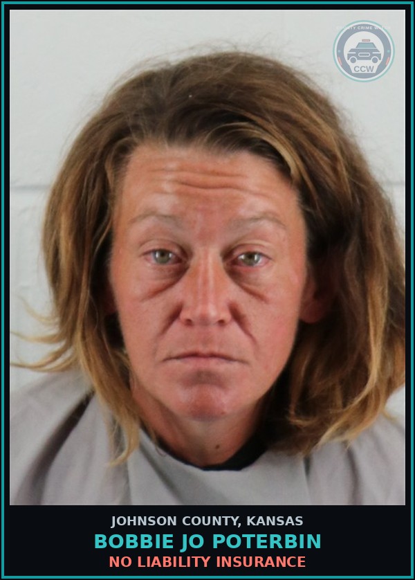 Booking mugshot of BOBBIE JO POTERBIN in Johnson County