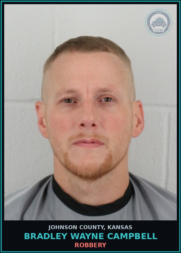 Booking mugshot of BRADLEY WAYNE CAMPBELL in Johnson County