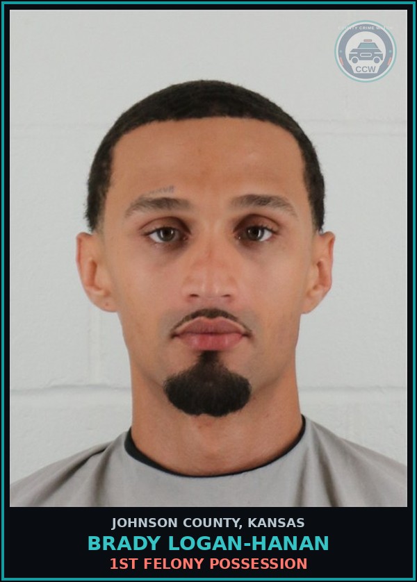 Booking mugshot of BRADY LOGAN-HANAN in Johnson County