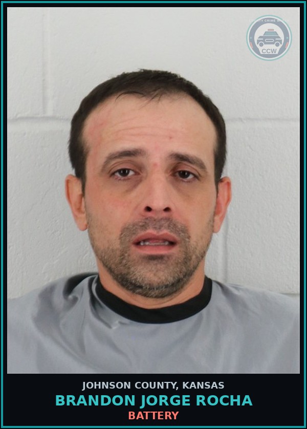 Booking mugshot of BRANDON JORGE ROCHA in Johnson County