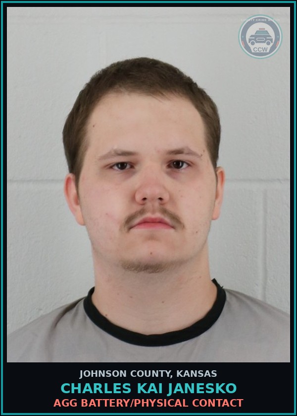 Booking mugshot of CHARLES KAI JANESKO in Johnson County