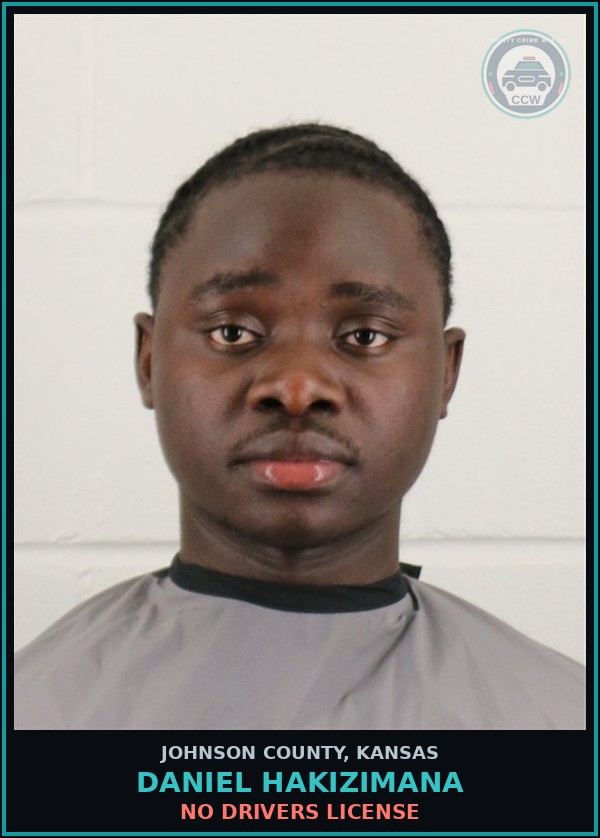 Booking mugshot of DANIEL HAKIZIMANA in Johnson County