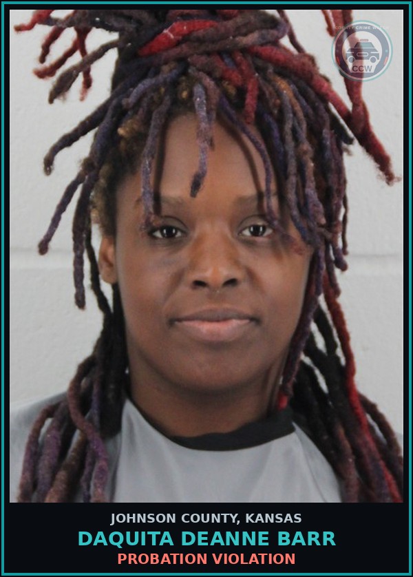 Booking mugshot of DAQUITA DEANNE BARR in Johnson County