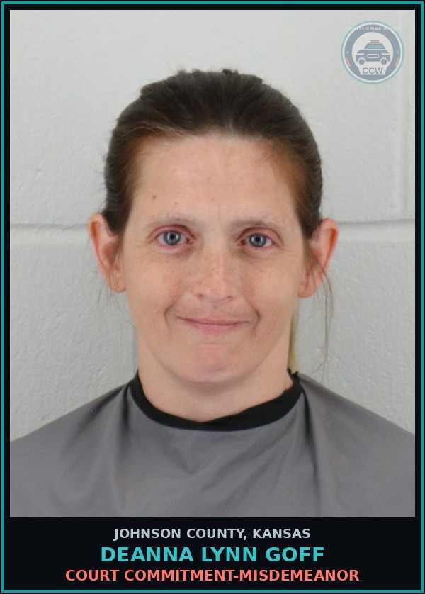 Booking mugshot of DEANNA LYNN GOFF in Johnson County