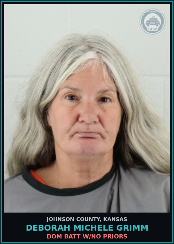 Booking mugshot of DEBORAH MICHELE GRIMM in Johnson County