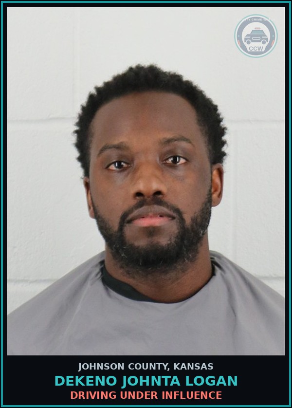 Booking mugshot of DEKENO JOHNTA LOGAN in Johnson County