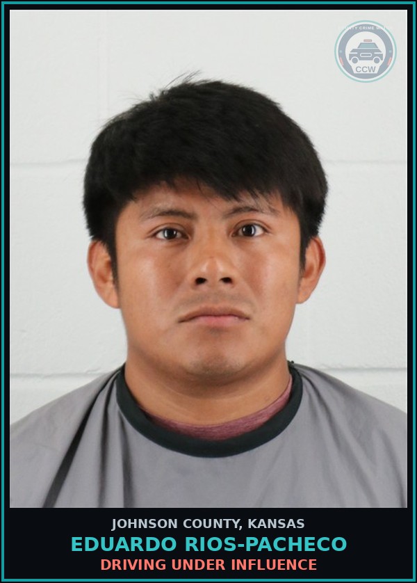 Booking mugshot of EDUARDO RIOS-PACHECO in Johnson County