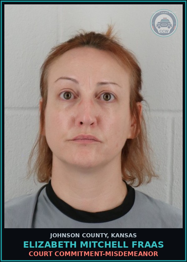 Booking mugshot of ELIZABETH MITCHELL FRAAS in Johnson County