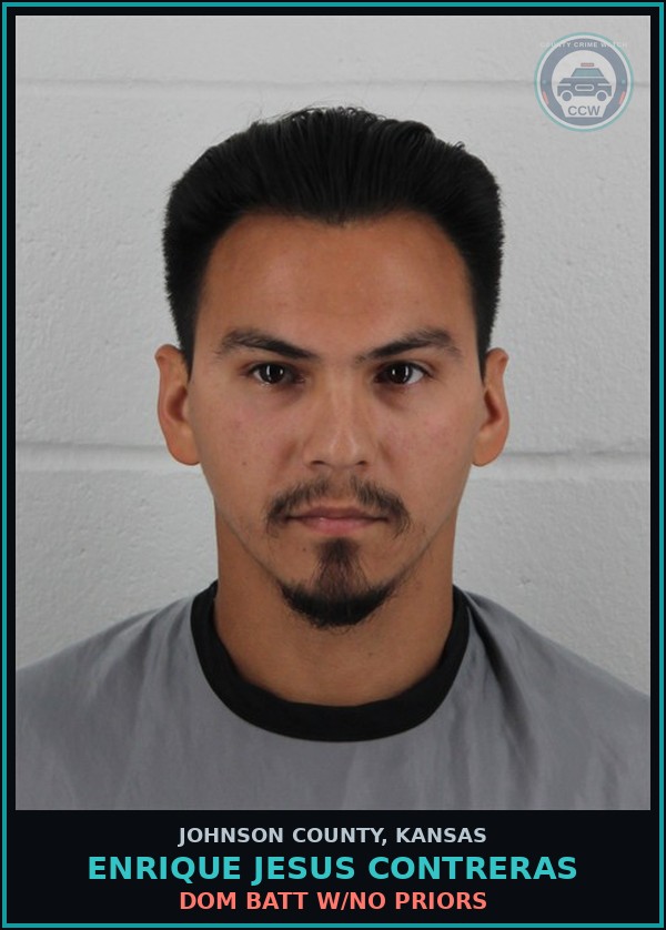 Booking mugshot of ENRIQUE JESUS CONTRERAS in Johnson County