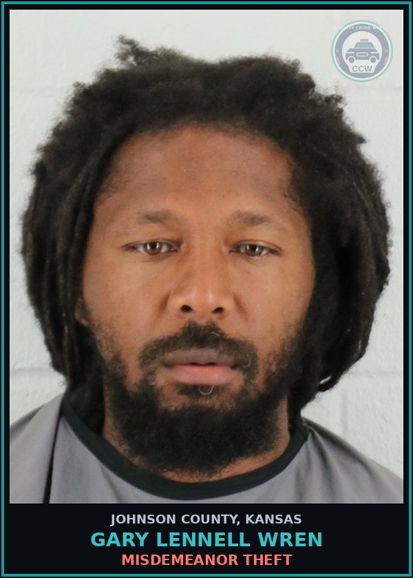 Booking mugshot of GARY LENNELL WREN in Johnson County