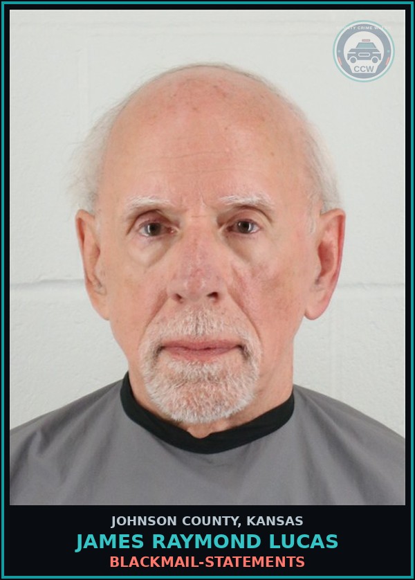 Booking mugshot of JAMES RAYMOND LUCAS in Johnson County