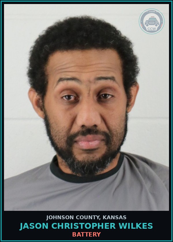 Booking mugshot of JASON CHRISTOPHER WILKES in Johnson County