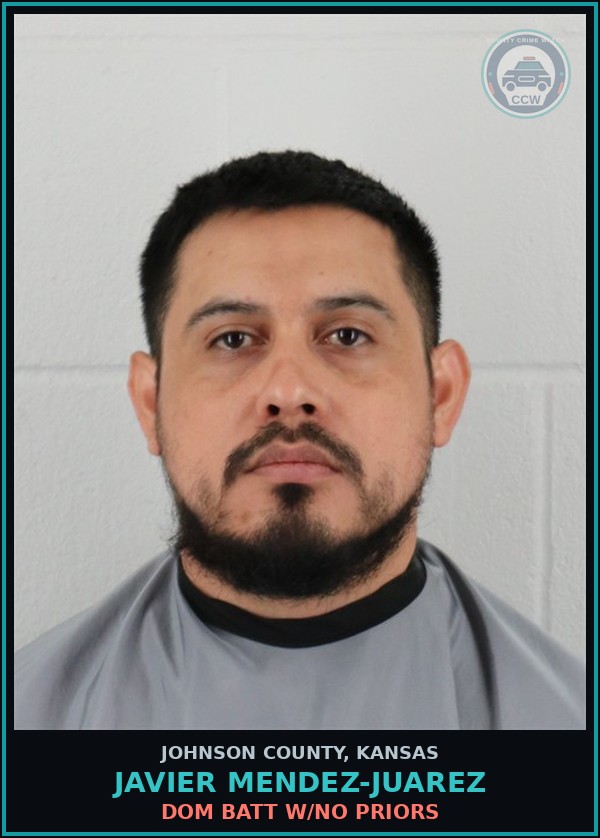 Booking mugshot of JAVIER MENDEZ-JUAREZ in Johnson County