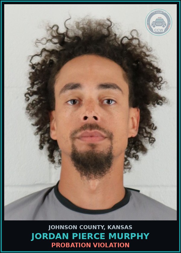 Booking mugshot of JORDAN PIERCE MURPHY in Johnson County