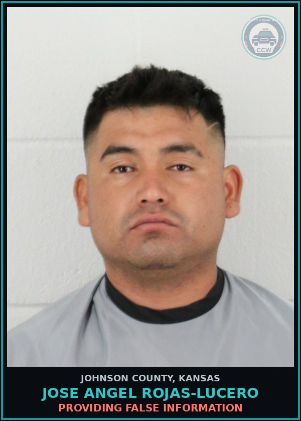 Booking mugshot of JOSE ANGEL ROJAS-LUCERO in Johnson County