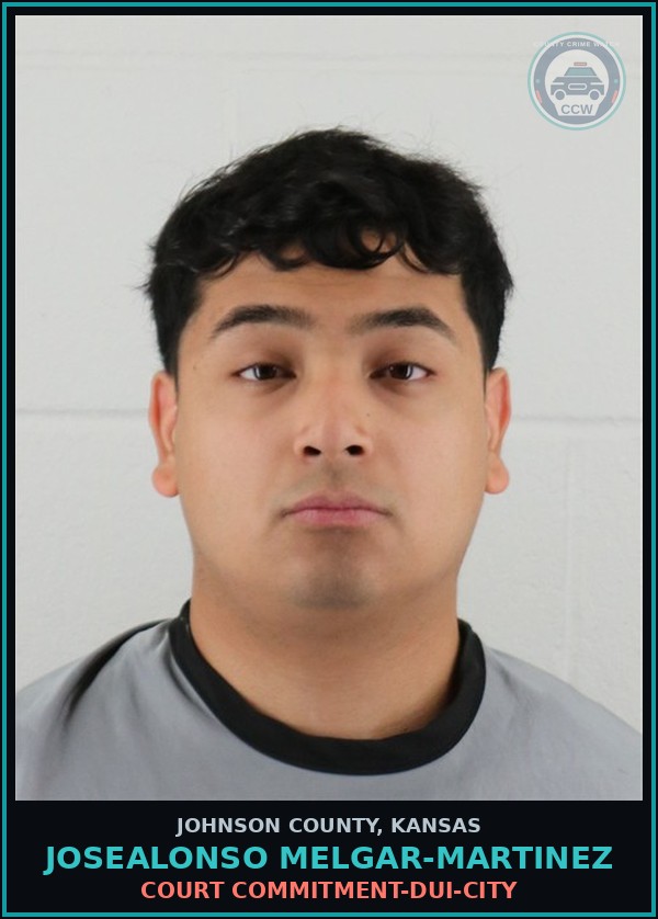 Booking mugshot of JOSEALONSO MELGAR-MARTINEZ in Johnson County