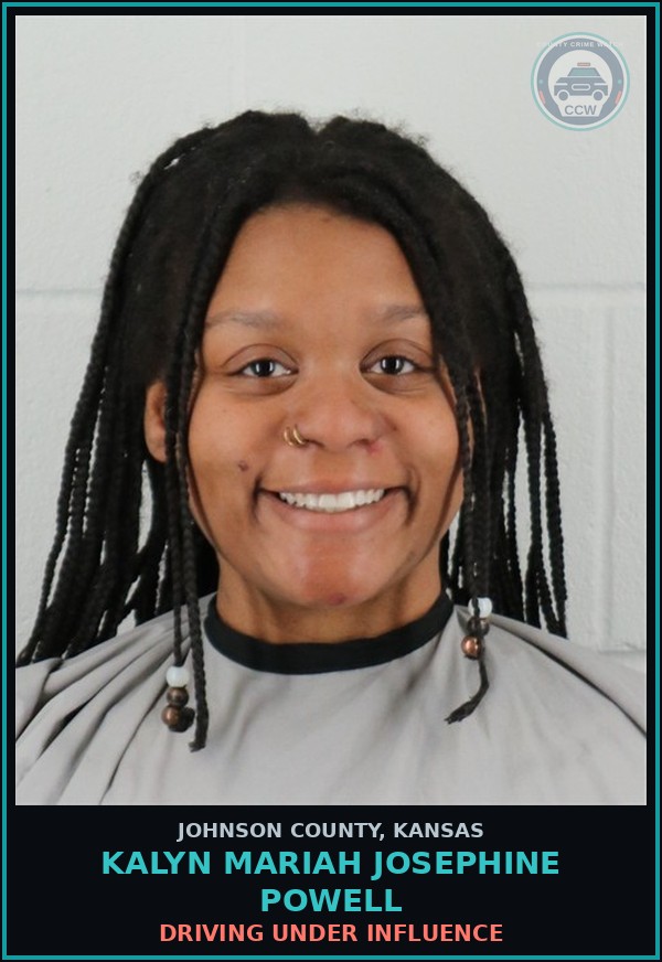 Booking mugshot of KALYN MARIAH JOSEPHINE POWELL in Johnson County