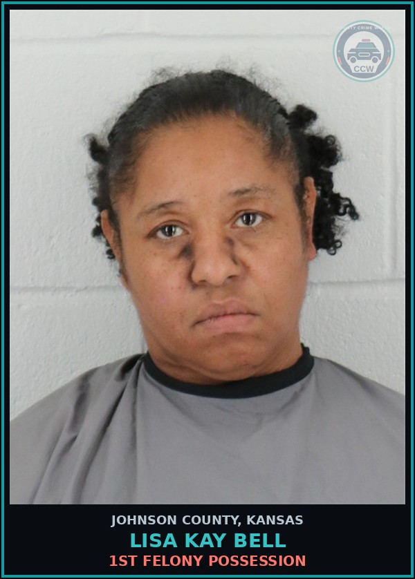 Booking mugshot of LISA KAY BELL in Johnson County