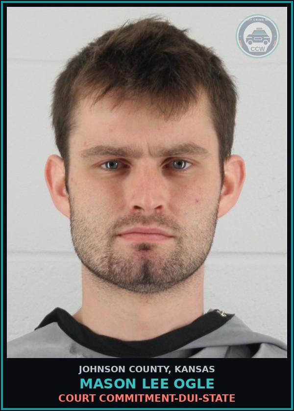 Booking mugshot of MASON LEE OGLE in Johnson County