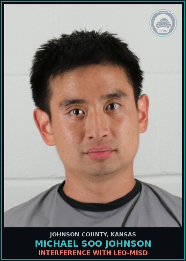 Booking mugshot of MICHAEL SOO JOHNSON in Johnson County