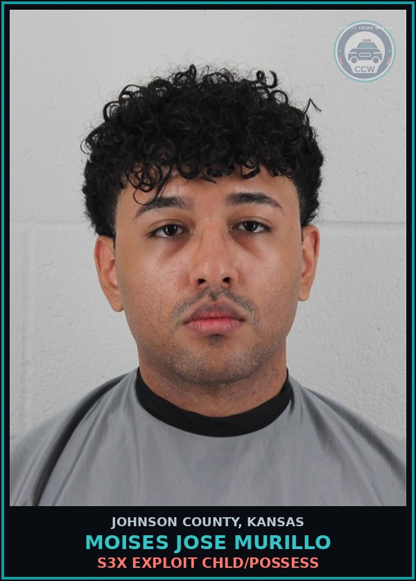 Booking mugshot of MOISES JOSE MURILLO in Johnson County