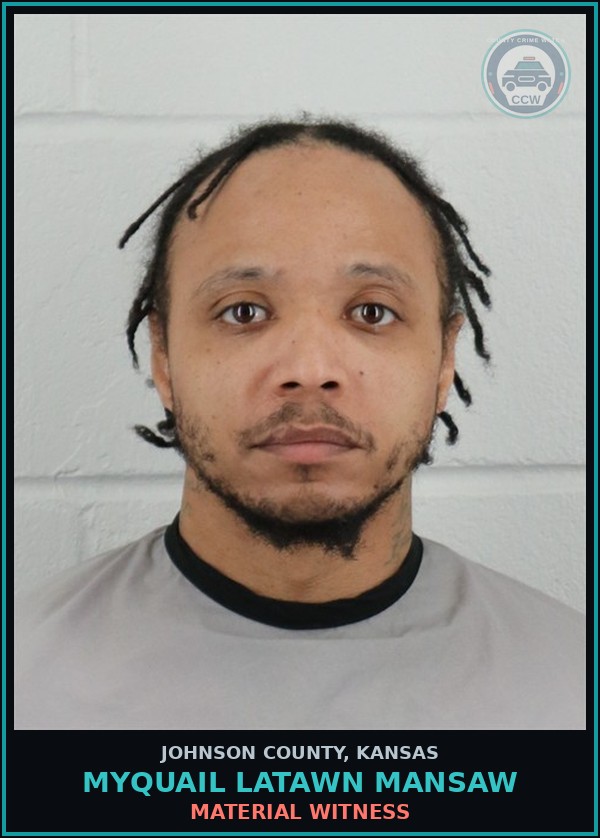 Booking mugshot of MYQUAIL LATAWN MANSAW in Johnson County