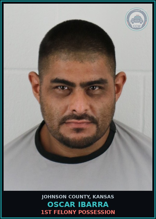Booking mugshot of OSCAR IBARRA in Johnson County