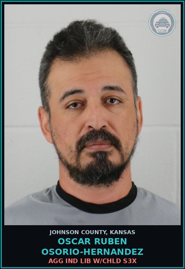 Booking mugshot of OSCAR RUBEN OSORIO-HERNANDEZ in Johnson County