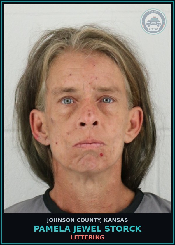 Booking mugshot of PAMELA JEWEL STORCK in Johnson County