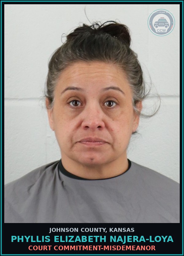 Booking mugshot of PHYLLIS ELIZABETH NAJERA-LOYA in Johnson County