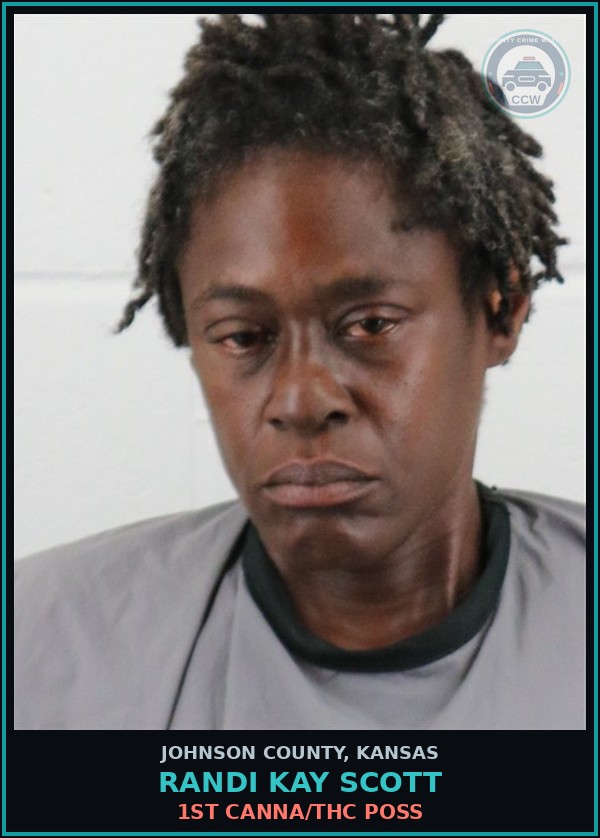 Booking mugshot of RANDI KAY SCOTT in Johnson County