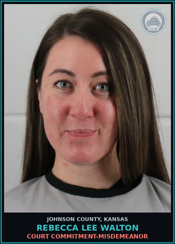 Booking mugshot of REBECCA LEE WALTON in Johnson County