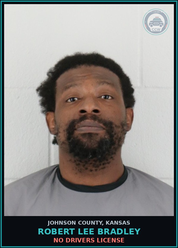 Booking mugshot of ROBERT LEE BRADLEY in Johnson County