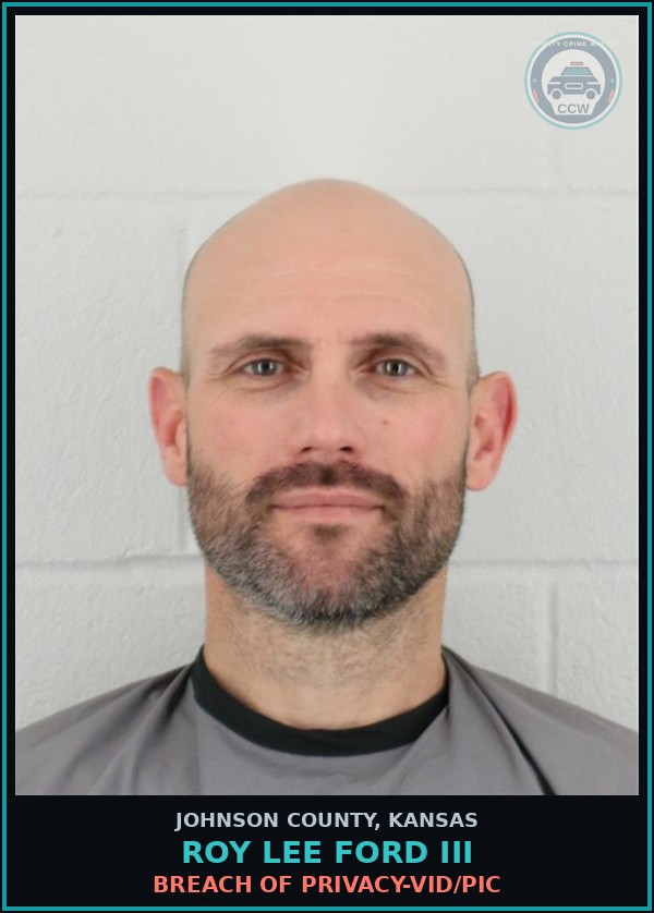 Booking mugshot of ROY LEE FORD III in Johnson County
