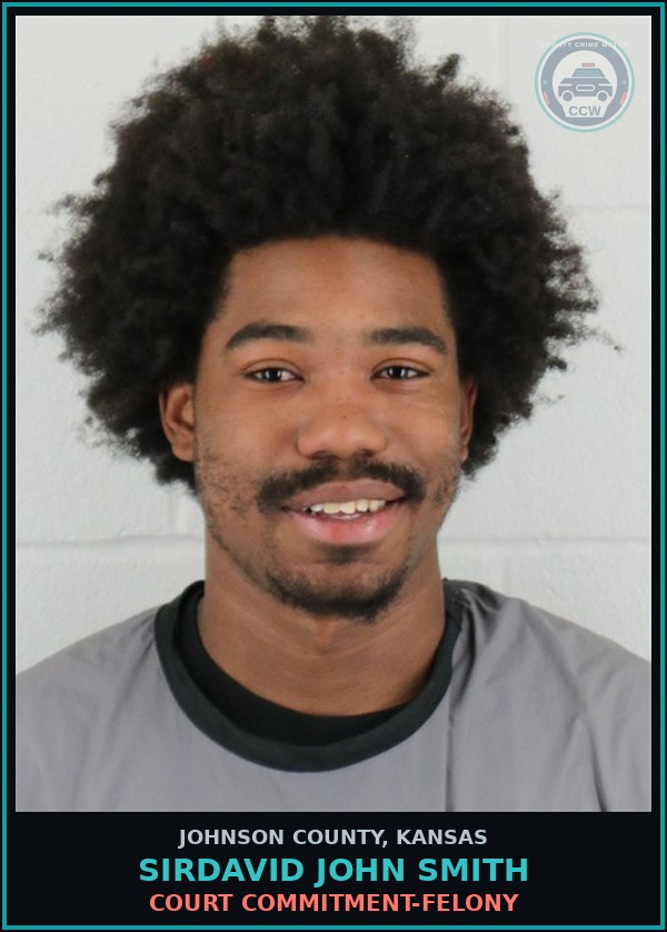 Booking mugshot of SIRDAVID JOHN SMITH in Johnson County