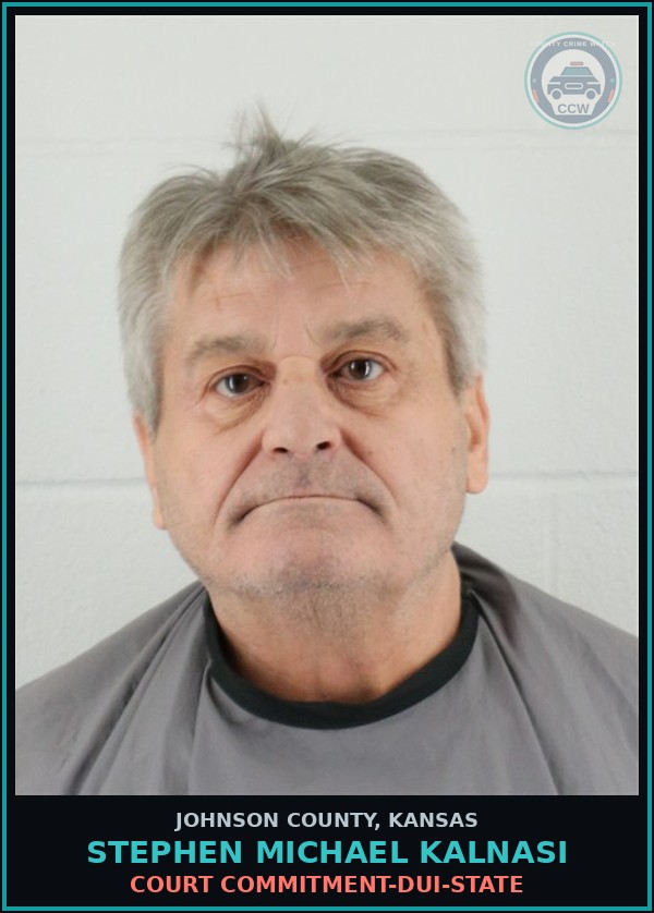 Booking mugshot of STEPHEN MICHAEL KALNASI in Johnson County