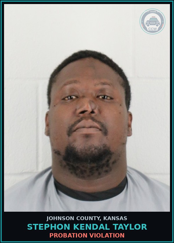 Booking mugshot of STEPHON KENDAL TAYLOR in Johnson County