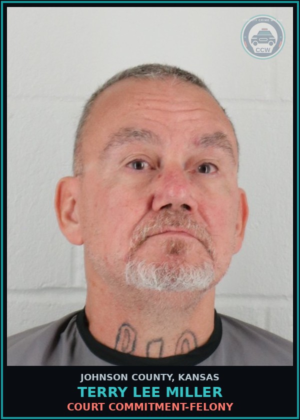 Booking mugshot of TERRY LEE MILLER in Johnson County