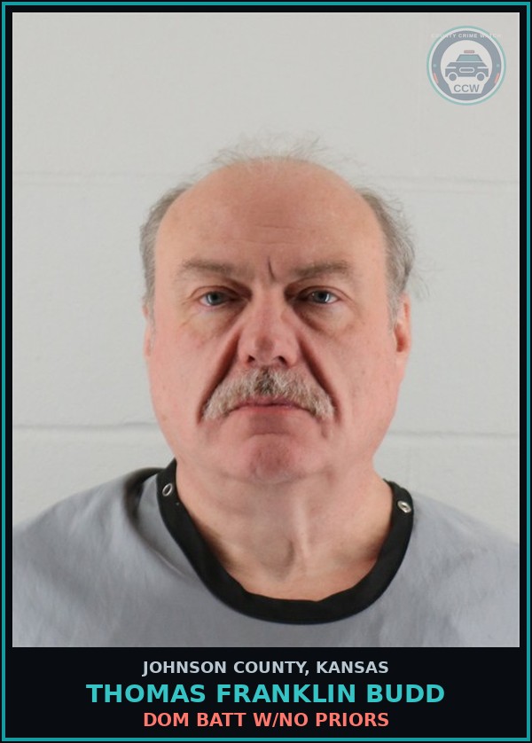 Booking mugshot of THOMAS FRANKLIN BUDD in Johnson County