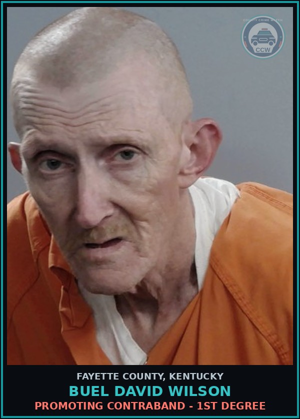 Booking mugshot of BUEL DAVID WILSON in Fayette County