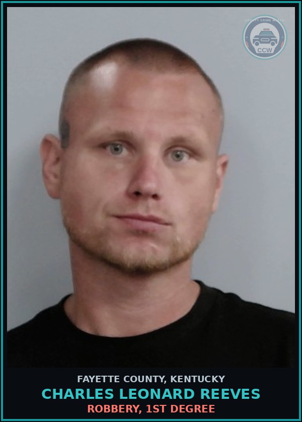 Booking mugshot of CHARLES LEONARD REEVES in Fayette County