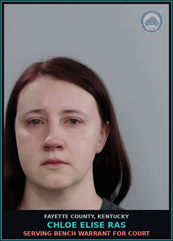 Booking mugshot of CHLOE ELISE RAS in Fayette County