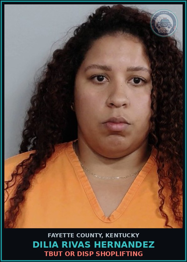 Booking mugshot of DILIA RIVAS HERNANDEZ in Fayette County