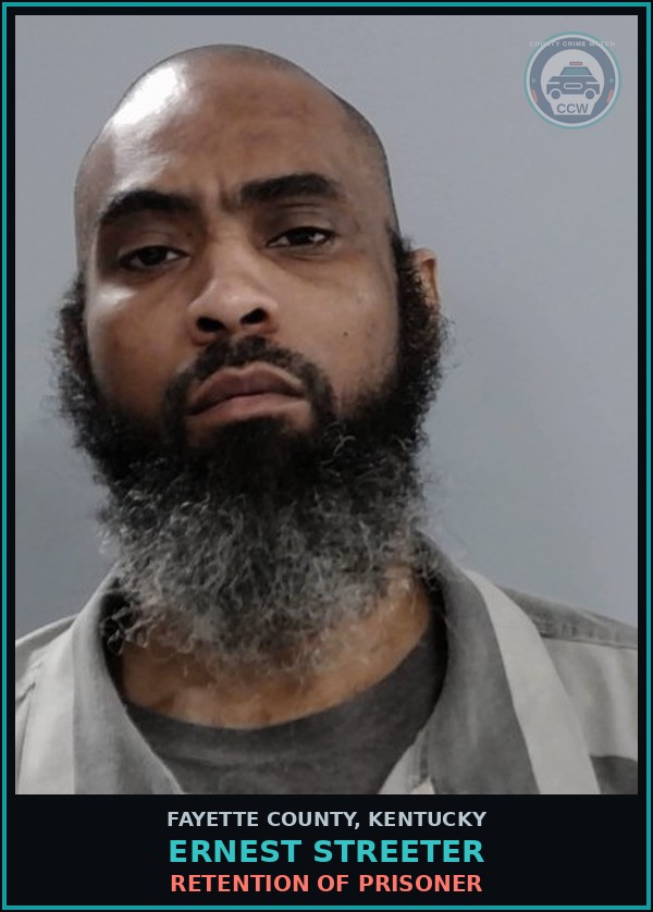 Booking mugshot of ERNEST STREETER in Fayette County