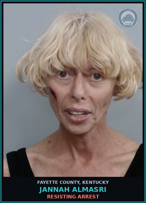 Booking mugshot of JANNAH ALMASRI in Fayette County