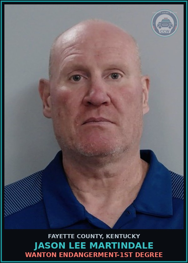 Booking mugshot of JASON LEE MARTINDALE in Fayette County