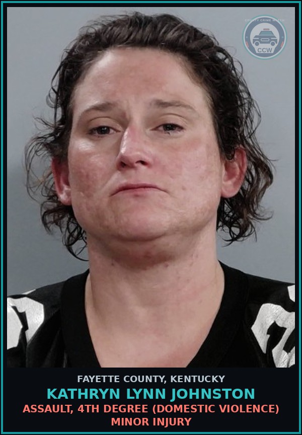 Booking mugshot of KATHRYN LYNN JOHNSTON in Fayette County