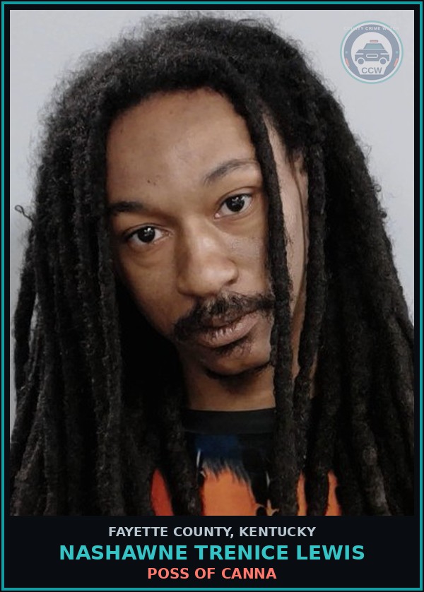 Booking mugshot of NASHAWNE TRENICE LEWIS in Fayette County